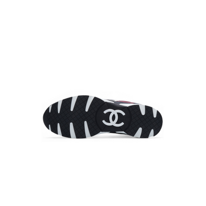 Chanel CC Leather Sneaker Red/Navy