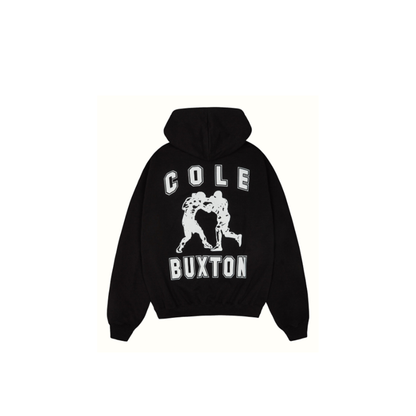 Cole Buxton Fighters Print Popover Hoodie Black