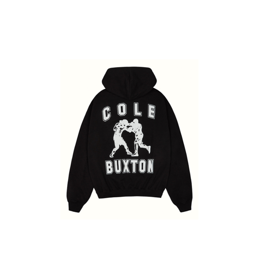Cole Buxton Fighters Print Popover Hoodie Black