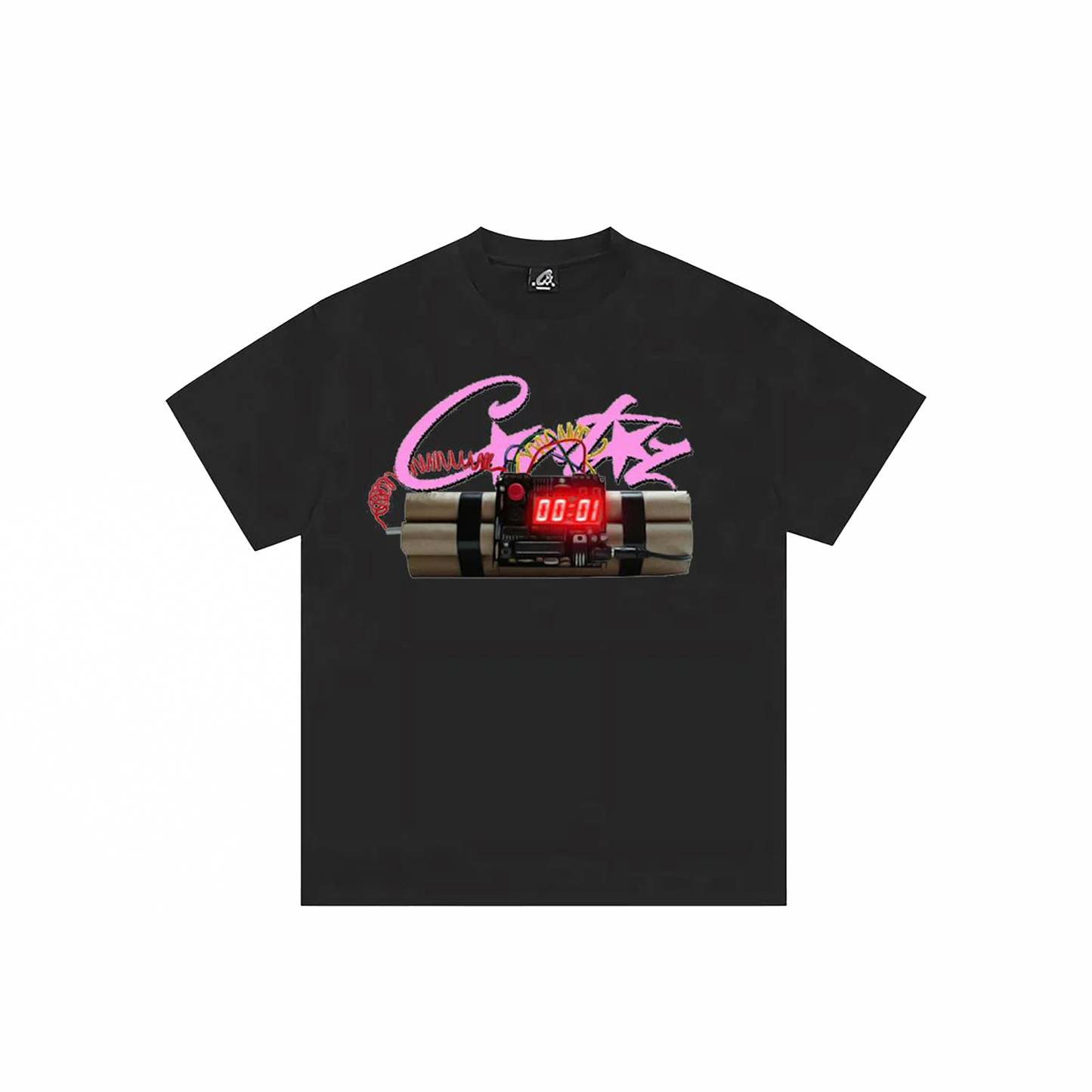 Corteiz No Time 4 Luv Tee Black