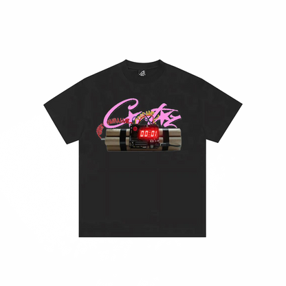 Corteiz No Time 4 Luv Tee Black