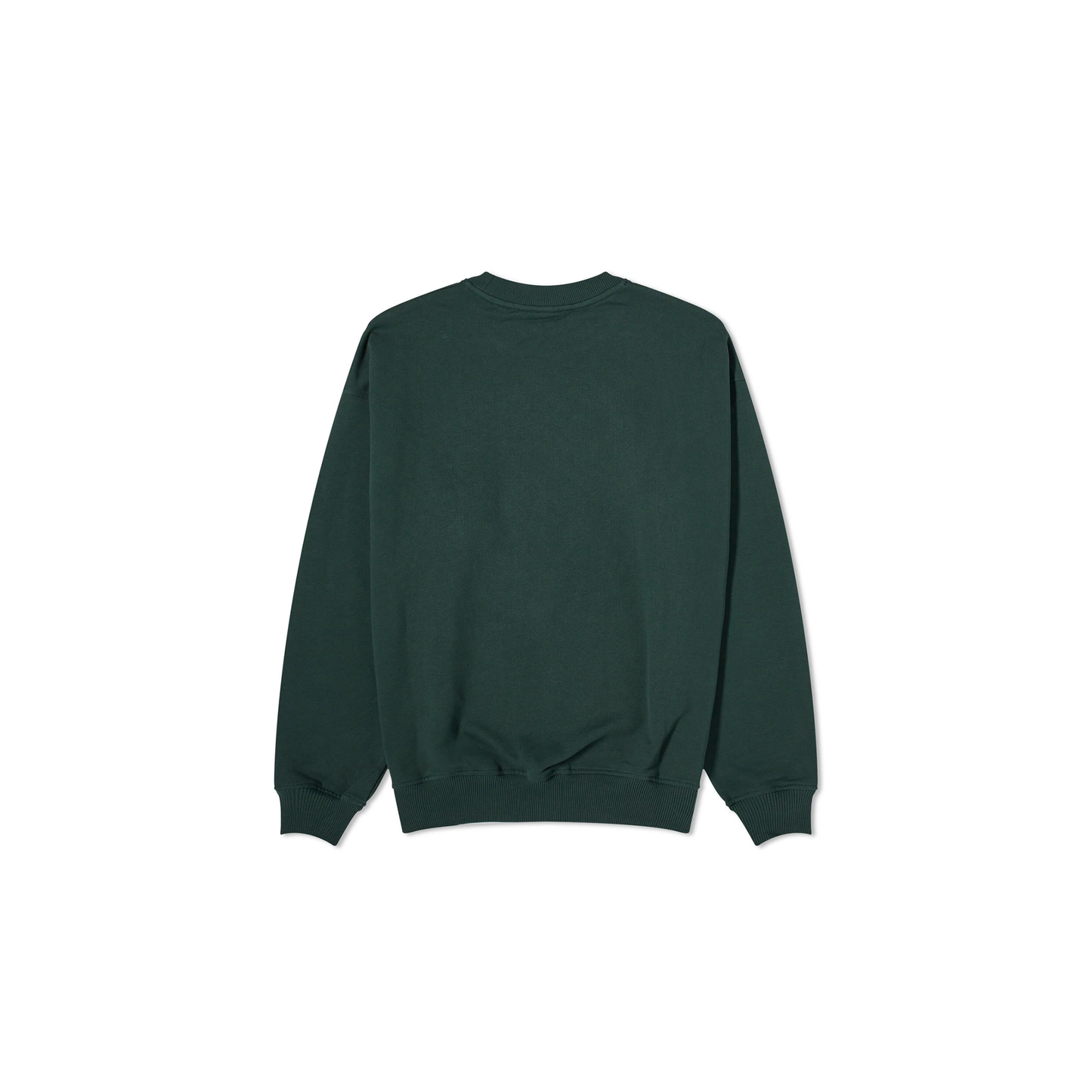 Drôle De Monsieur Presented by END. Embroidered Cotton Fleece Crew Sweat Green