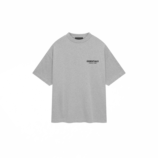 Fear Of God Essentials Jersey Crewneck T-Shirt Light Heather Grey