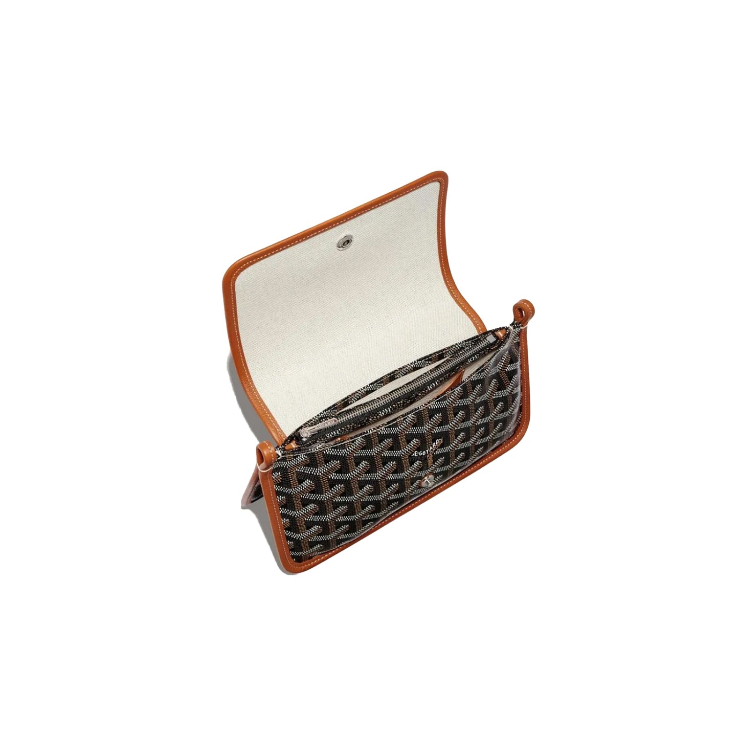 Goyard Plumet Pocket Wallet Black Tan