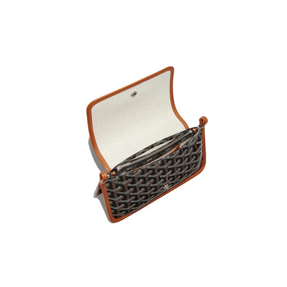 Goyard Plumet Pocket Wallet Black Tan