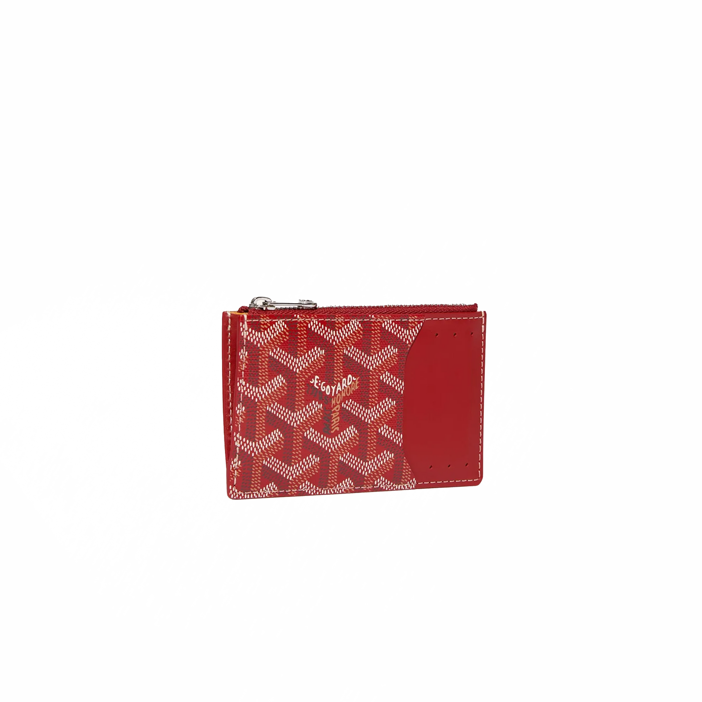 Goyard Bourbon Zipped Card Holder Red