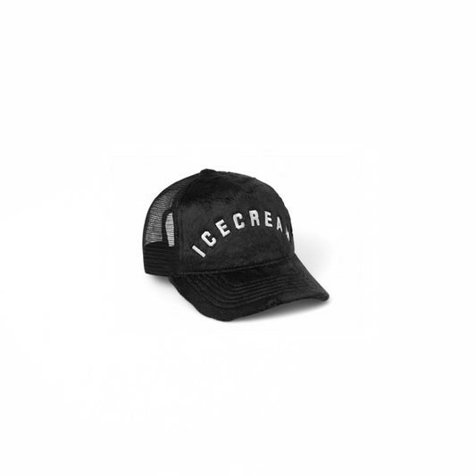 Billionaire Boys Club Ice Cream Fur Trucker Cap Polyester Black