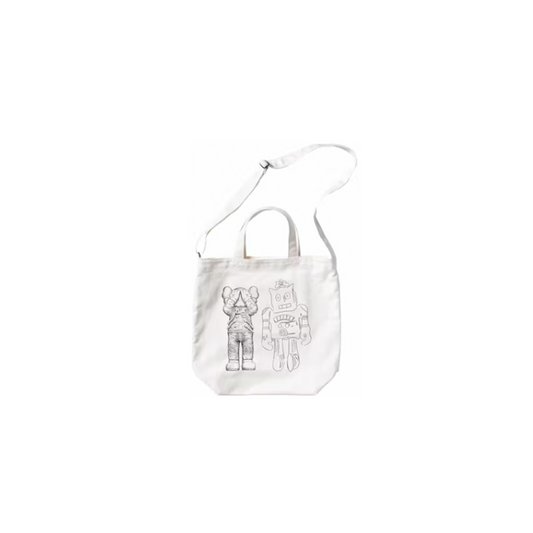 KAWS x Uniqlo Warhol 2Way Tote Bag White