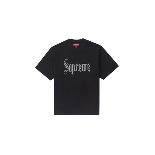 Supreme Rhinestone S/S Top Black