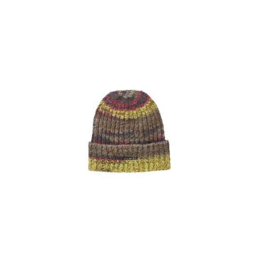 Supreme Space Dye Stripe Beanie Brown