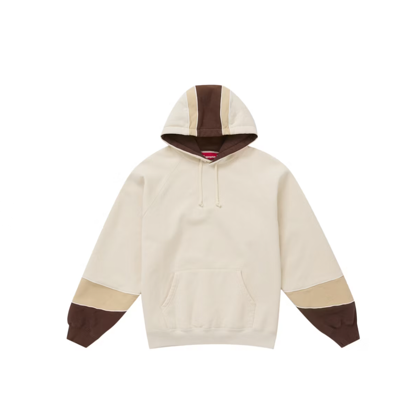 Supreme Paneled Hooded Sweatshirt (SS25) Natural