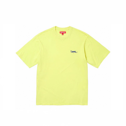 Supreme Washed Tag S/S Top Bright Yellow