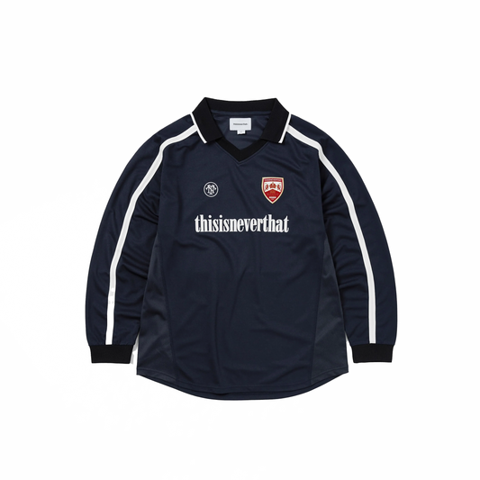 Thisisneverthat Logo Soccer Jersey Navy