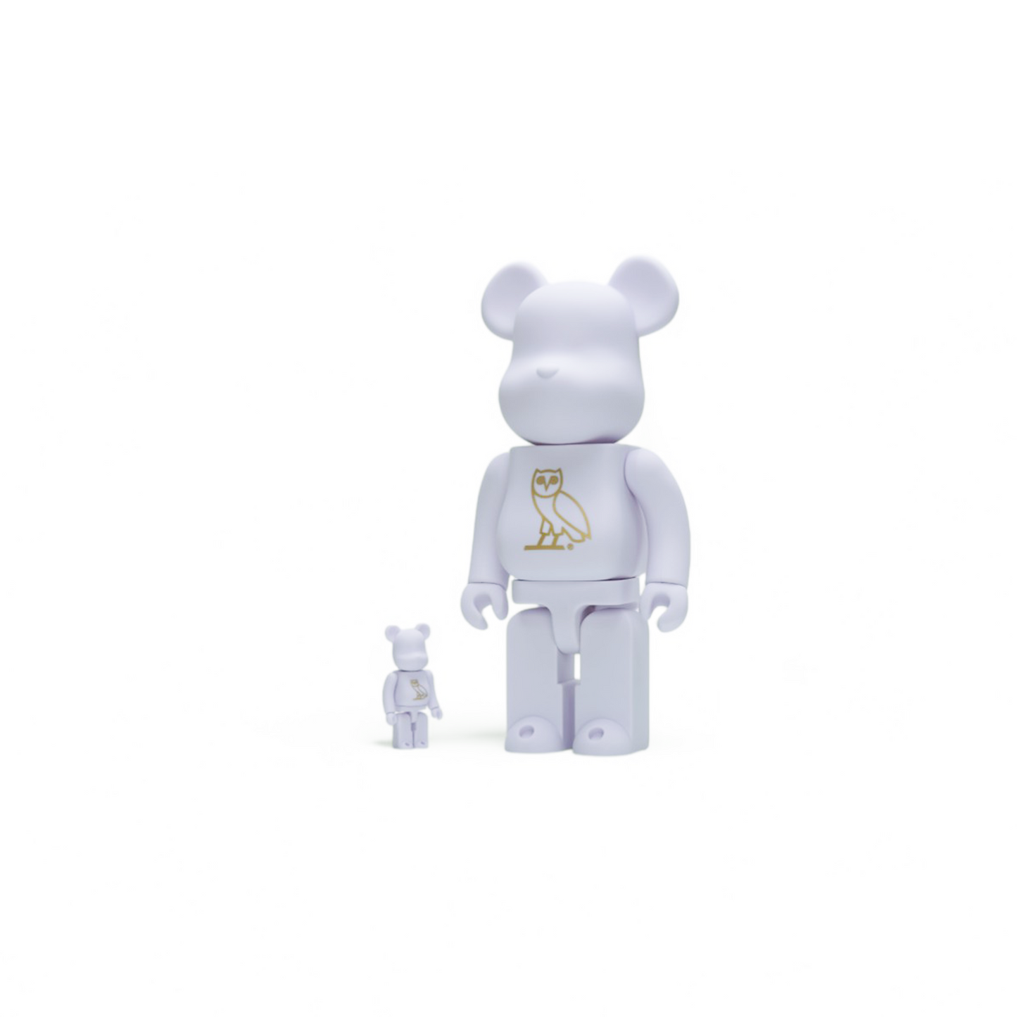 Bearbrick x OVO 100% & 400% Set Pearl White