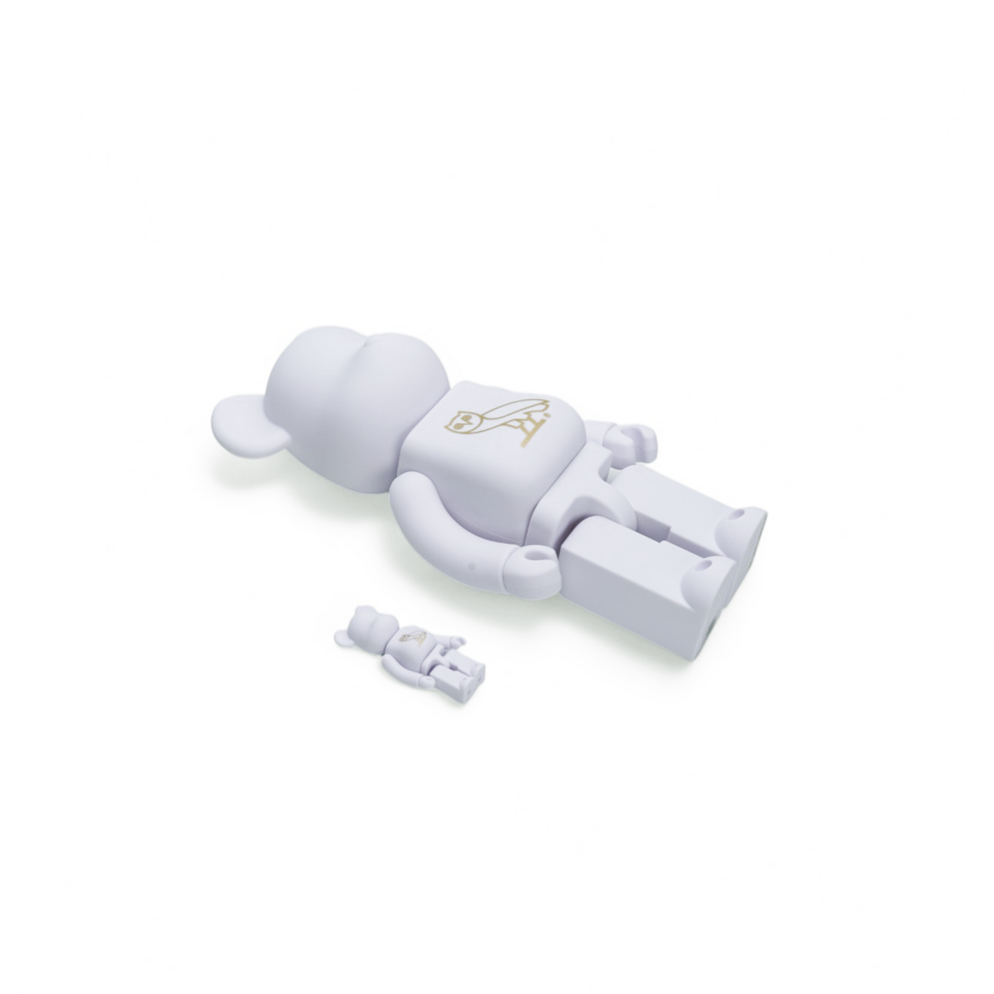 Bearbrick x OVO 100% & 400% Set Pearl White